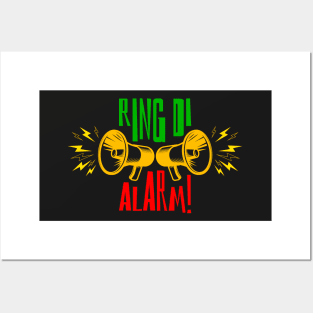 Ring Di Alarm Rasta Colors Reggae Posters and Art